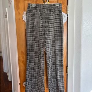 Crescent Gray plaid Wide Leg Pants